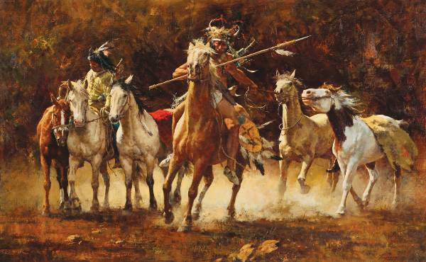 600x370 Western Art Auction Market Is On The Upswing - Western Art Painting