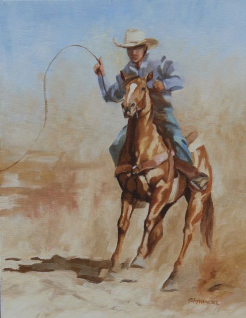 495x640 Cowboys In Art Collection On Ebay! - Western Cowboy Painting