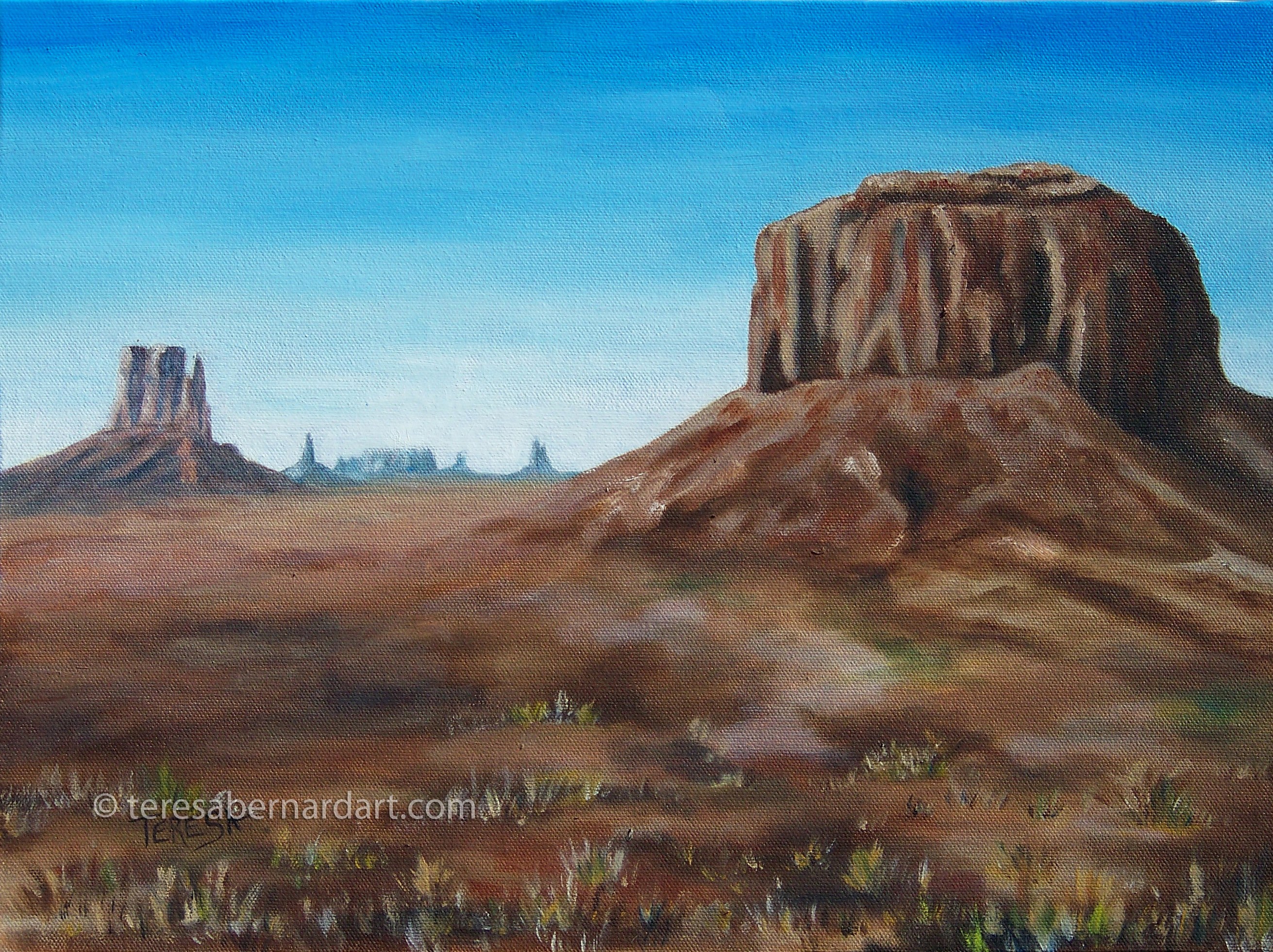 2622x1962 Western Landscape Teresa Bernard Oil Paintings - Western Landscape Painting