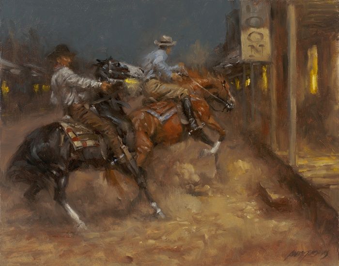 700x549 Andy Thomas Paintings - Western Oil Painting Artists