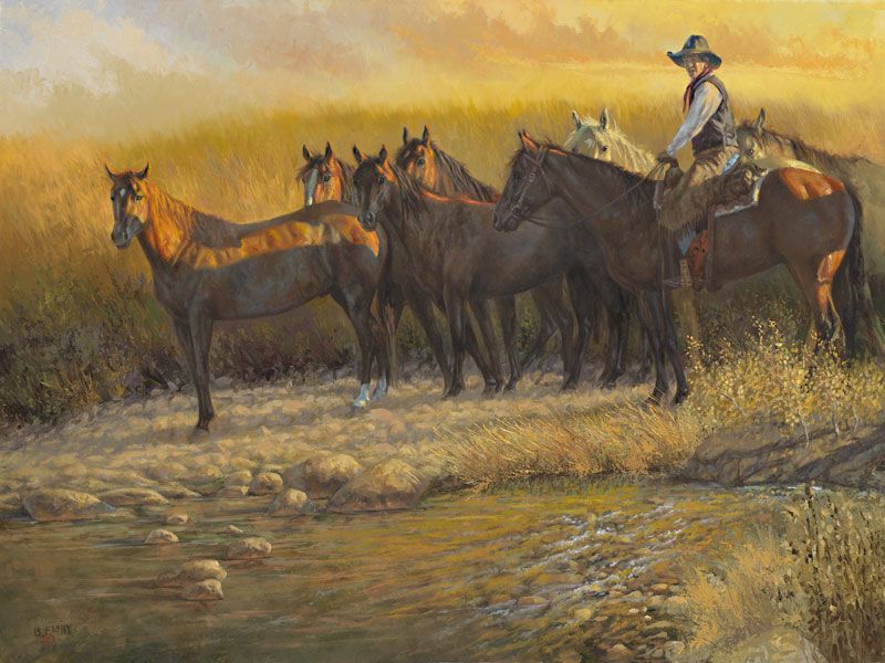 800x600 Brent Flory Fine Art Western Series Original Oil Paintings - Western Oil Painting Artists