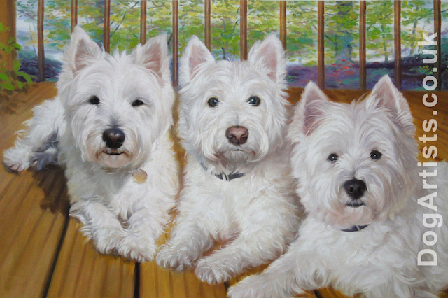 640x426 Westie Portraits Westie Paintings Pet Portraits Dog Artists - Westie Painting