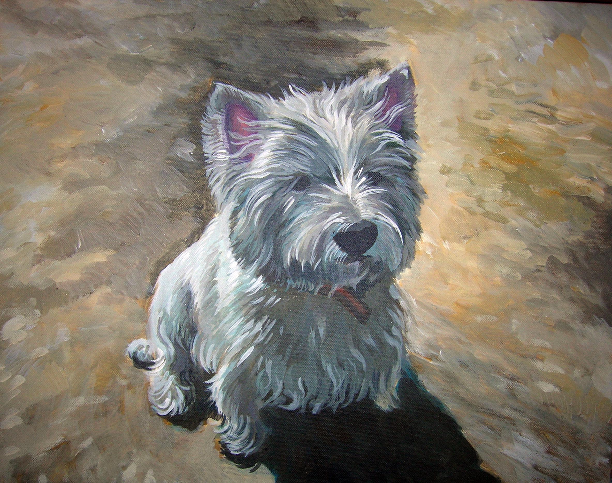 2368x1868 Westie Painting Ben Holmes Art - Westie Painting