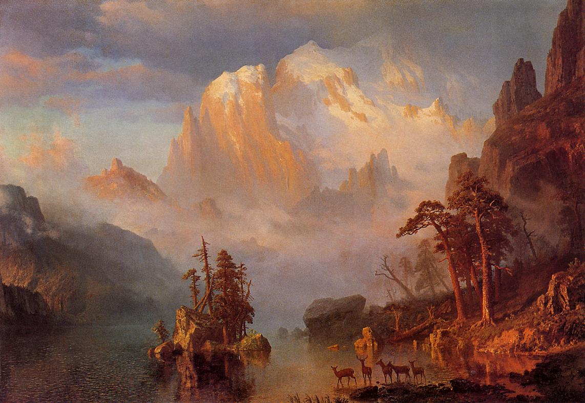 1142x787 The Rocky Mountains (Painting) - Westward Expansion Painting