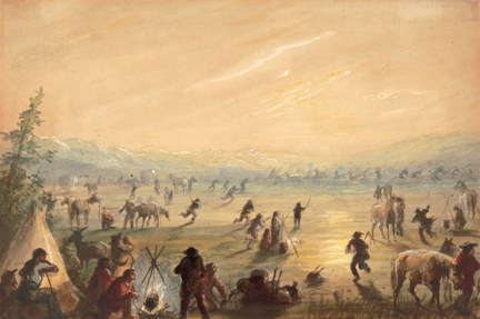 432x287 Alfred Jacob Miller Exhibit - Westward Expansion Painting
