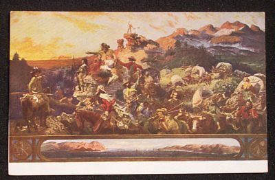 400x262 1910s Westward Ho! Painting Capitol Washington Dc Postcard - Westward Ho Painting