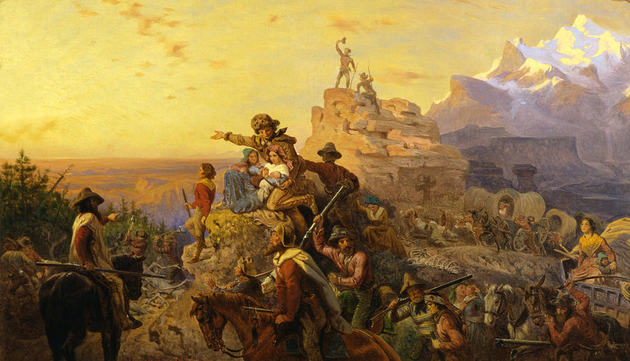 900x516 Westward Ho Digital Art By Emanuel Leutze - Westward Ho Painting