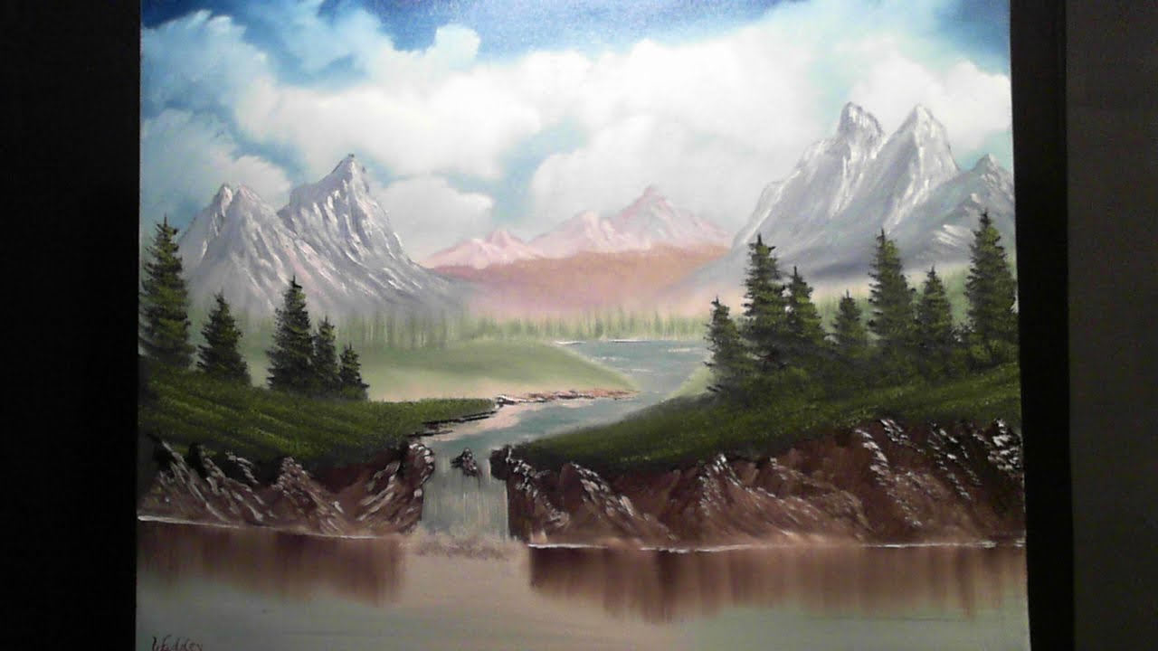 1280x720 Full Length Landscape Oil Painting - Wet On Wet Painting