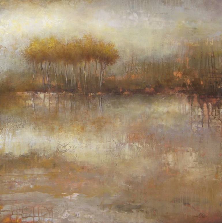 770x773 Saatchi Art Wetland Painting By Tracey Lane - Wetland Painting