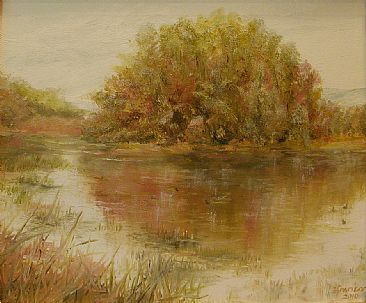 366x303 Wetland, Marshland Habitat - Wetland Painting