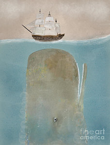 227x300 Tall Ships Paintings Fine Art America - Whale And Ship Painting