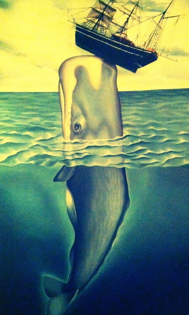 615x1024 Poor Ship Blackwhalegroup - Whale And Ship Painting