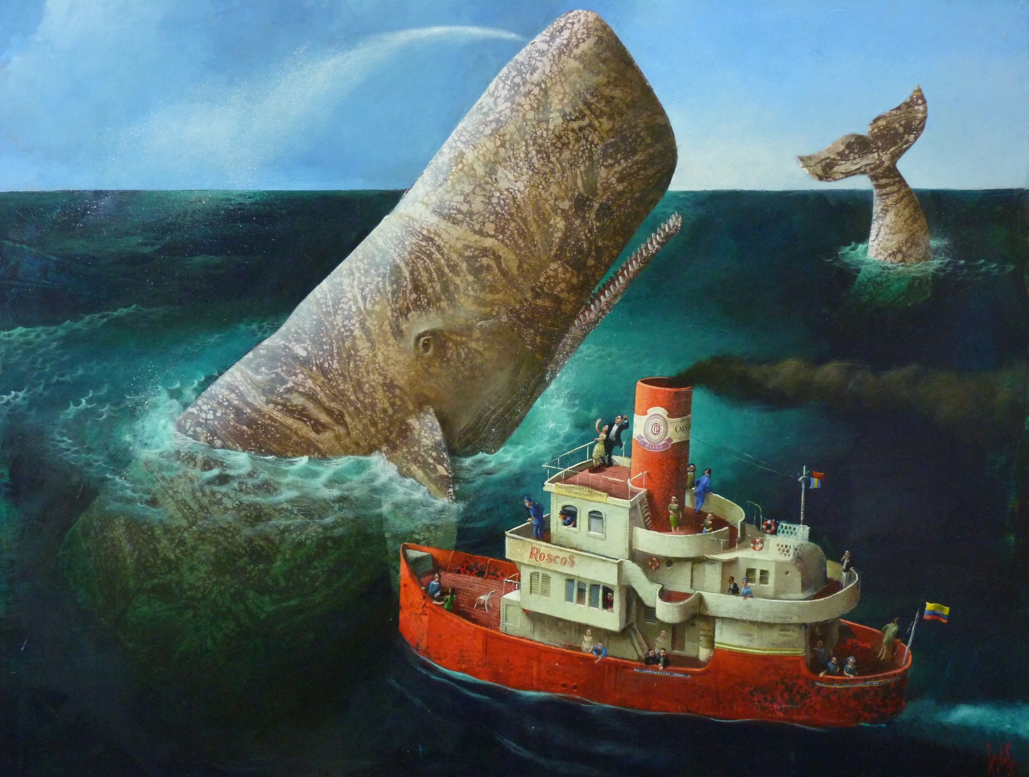 2048x1546 Sylvain Lefebvre - Whale Boat Painting