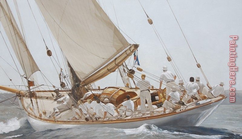 800x459 Unknown Artist Whale Boat Painting Anysize 50% Off - Whale Boat Painting