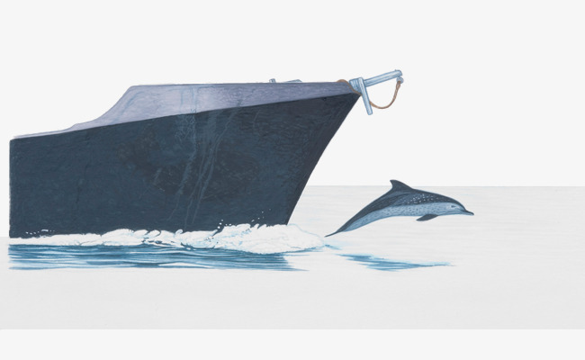 650x400 Blue Boat Painting Style, Bow, Painting Style, Whale Png And Psd - Whale Boat Painting