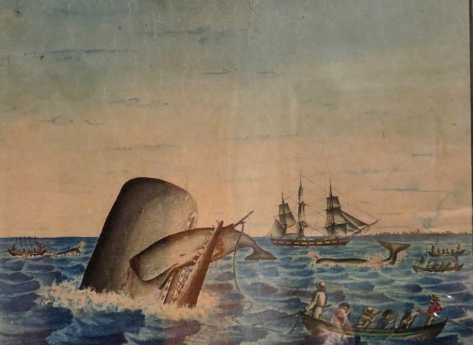 Whale Hunting Painting