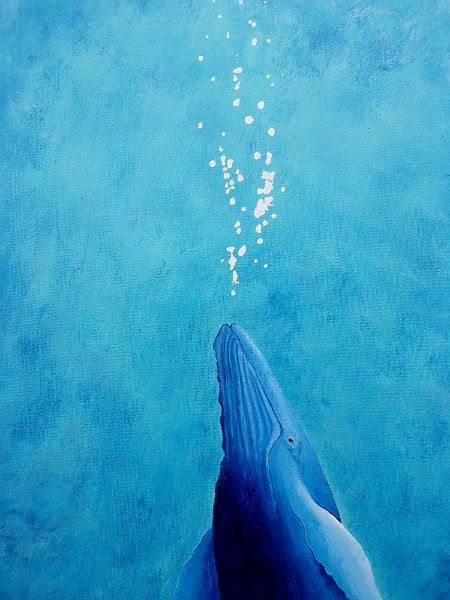 450x600 Humpback - Whale Painting On Canvas