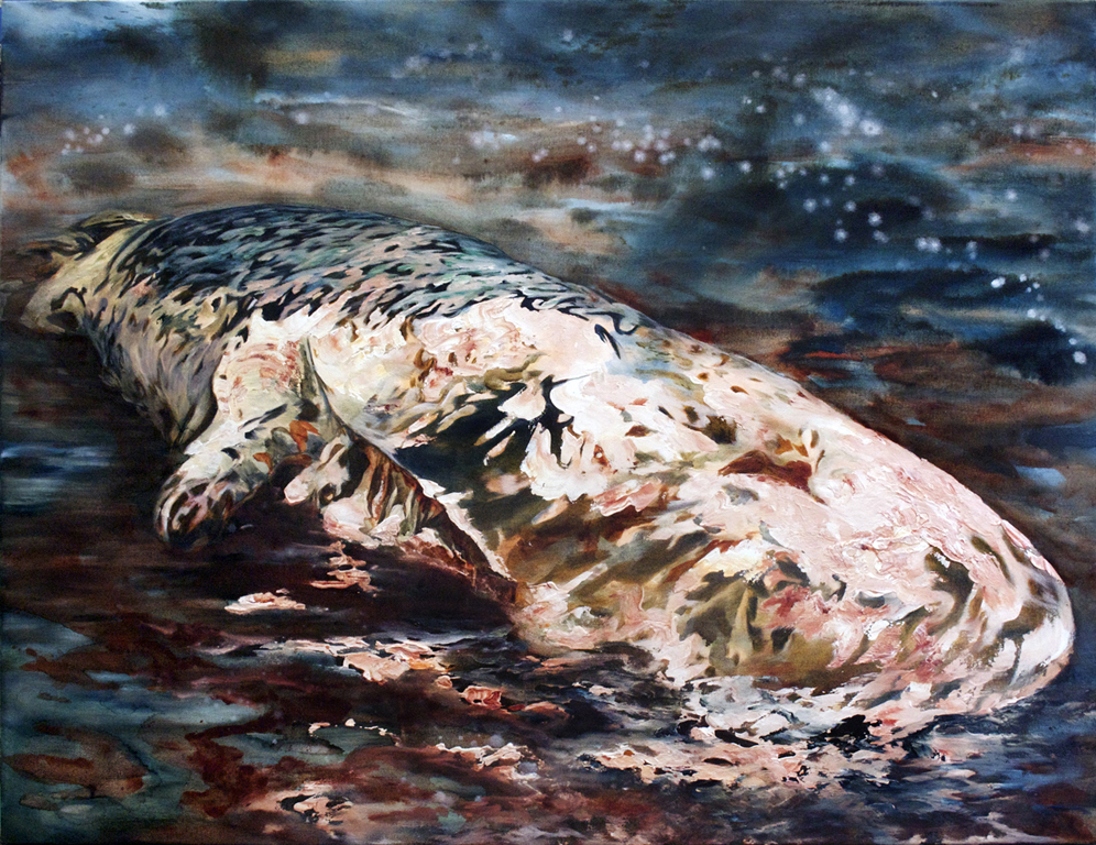 996x768 Locus Amoenus Gallery Matt Shane - Whale Painting On Canvas