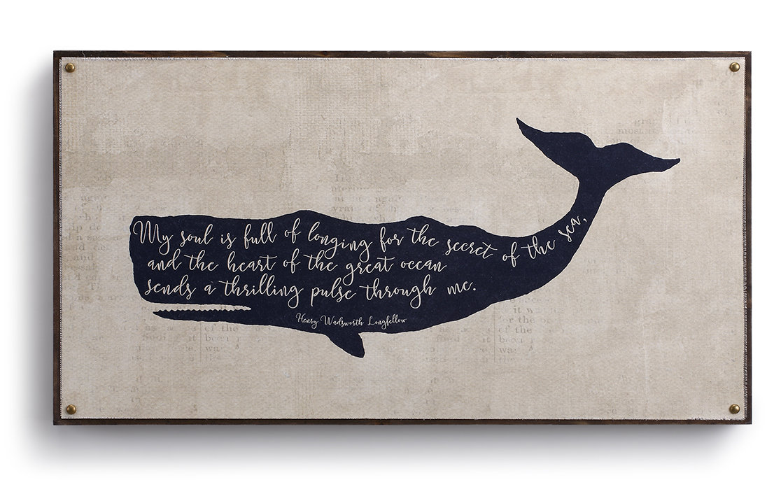 1116x686 Demdaco Beyond The Shore - Whale Painting On Canvas