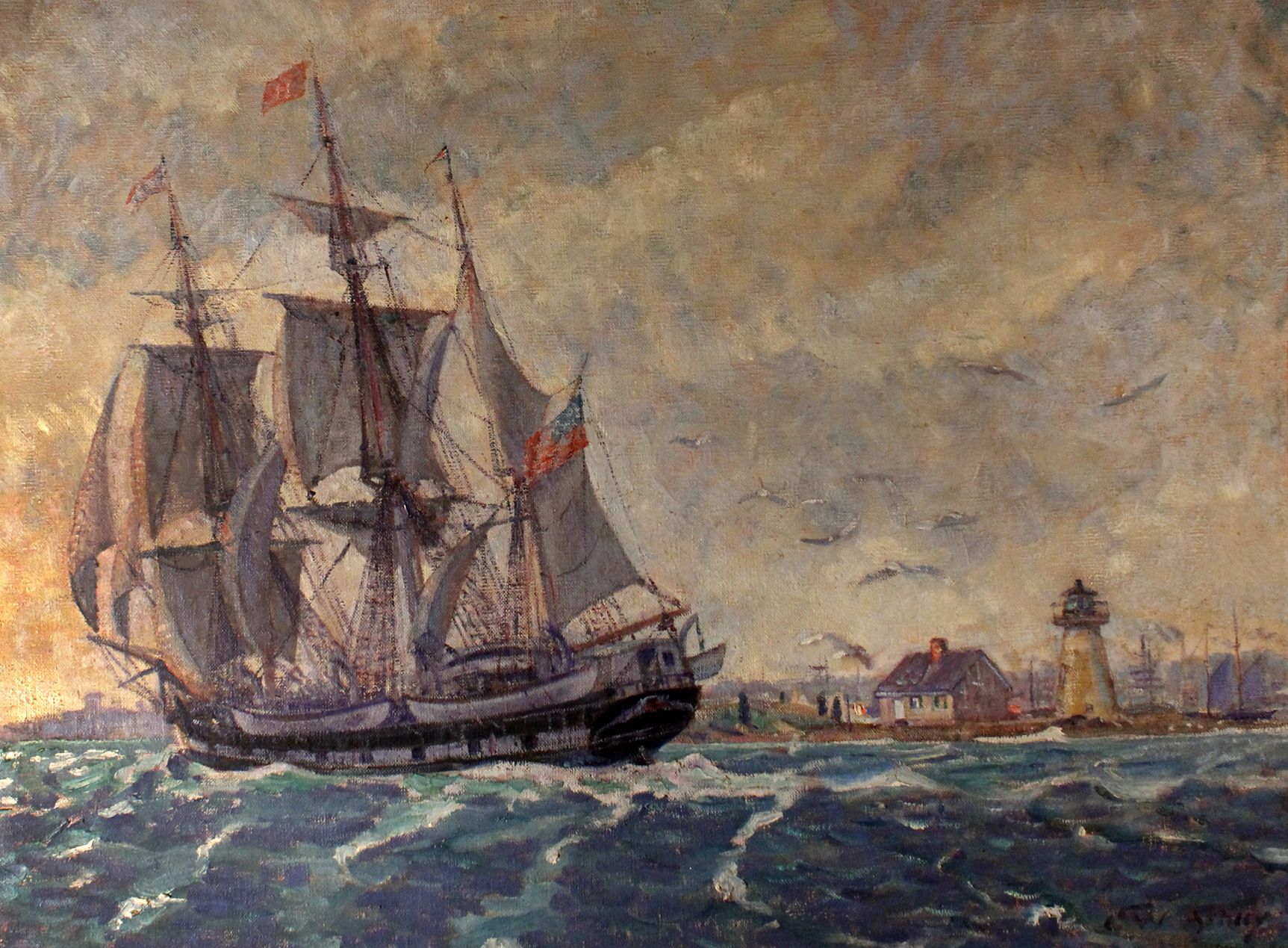 1725x1269 Whaling Ships Paintings - Whale Ship Painting