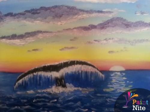 500x375 The Farm (Dover) 3.27.2014 Paint Nite Event - Whale Tail Painting