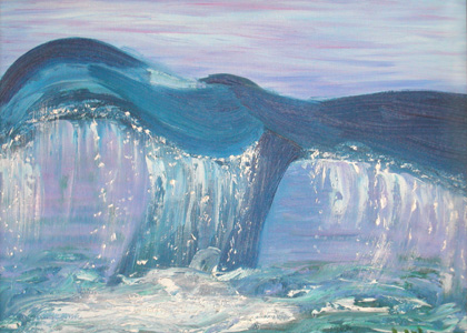 420x300 Whales - Whale Tail Painting
