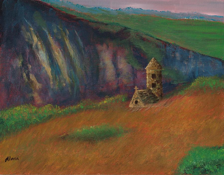 900x704 Irish Church Painting By Alana Whalen - Whalen Painting