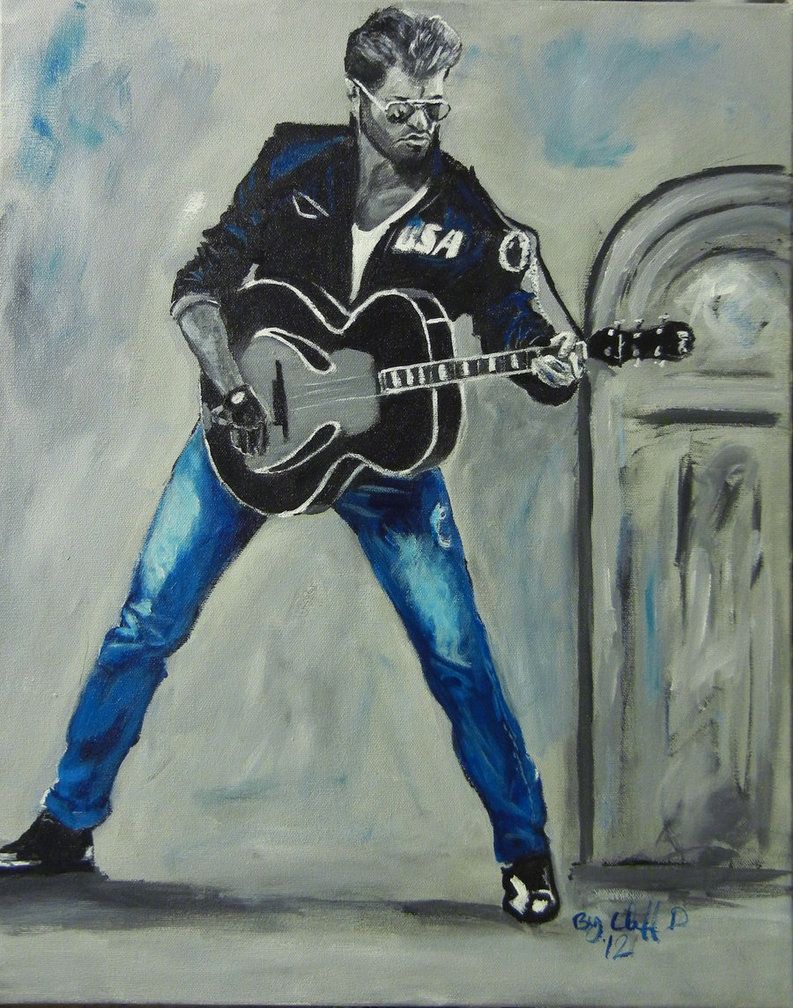 793x1008 George Michael My Painting By Cliford417 - Wham Painting