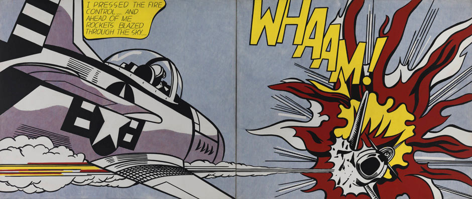 940x398 Thoroughly Modern Man Roy Lichtenstein, Tate Modern - Wham Painting