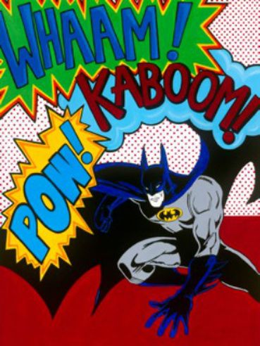 369x492 Wham! Kaboom! Pow! Batman Pop Art - Wham Painting