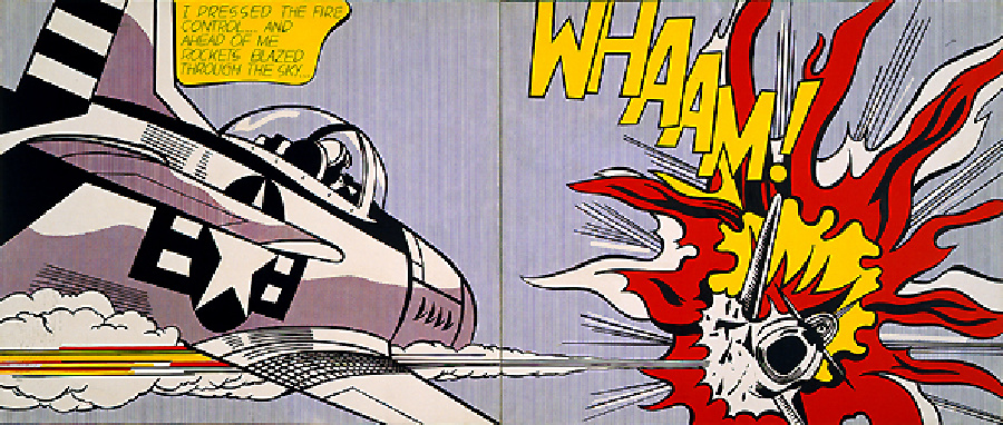 900x382 Wham By Roy Lichtenstein - Wham Painting