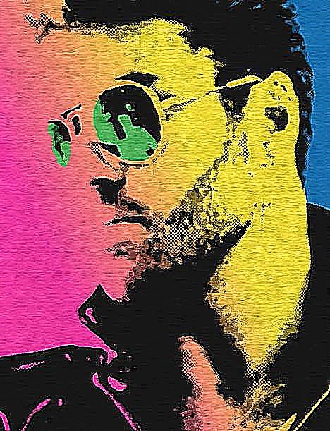 468x611 George Michael - Wham Painting