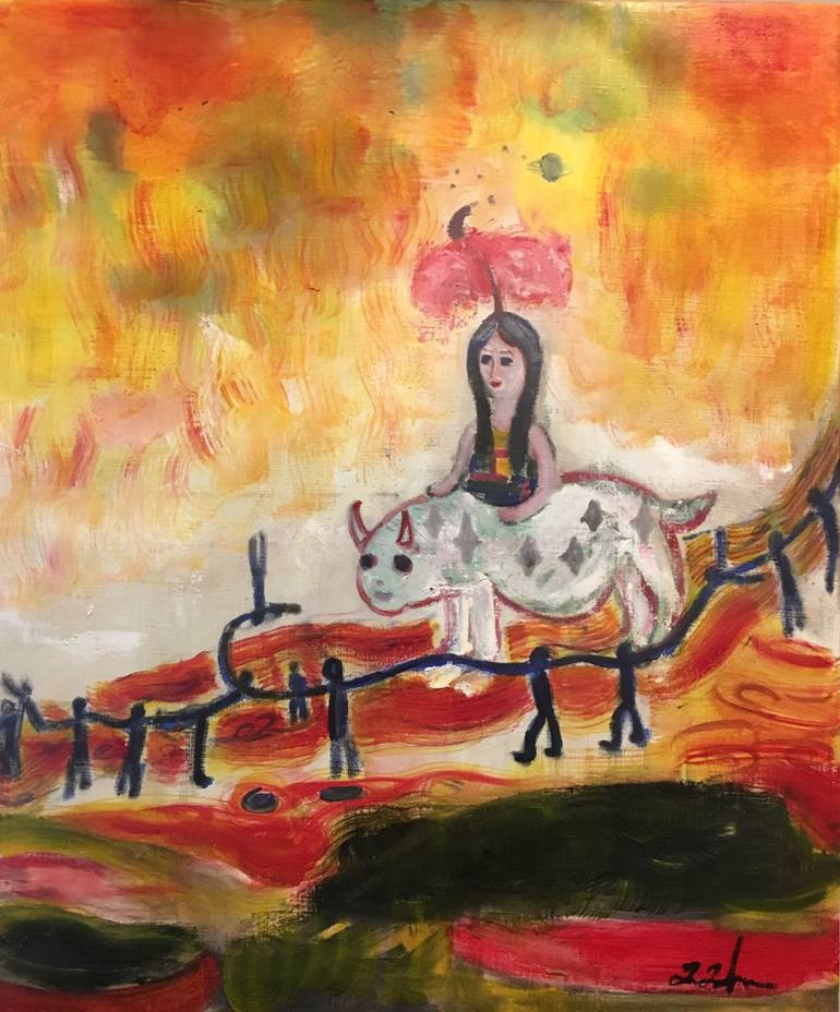 770x928 Saatchi Art What A Wonderful World! Painting By Takuma Tanaka - What A Wonderful World Painting