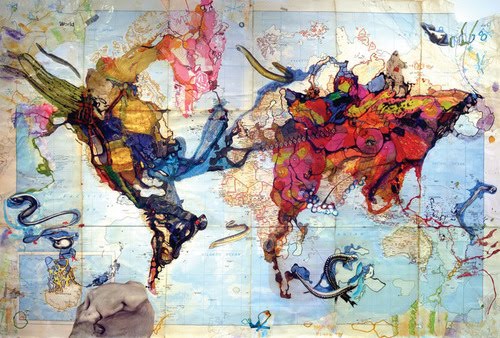 500x338 What A Wonderful World! ~ Tiptoe Butterfly ~ - What A Wonderful World Painting