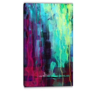 400x400 Designart Abstract Digital Painting Graphic Art On Wrapped Canvas - What Canvas Size For Digital Painting