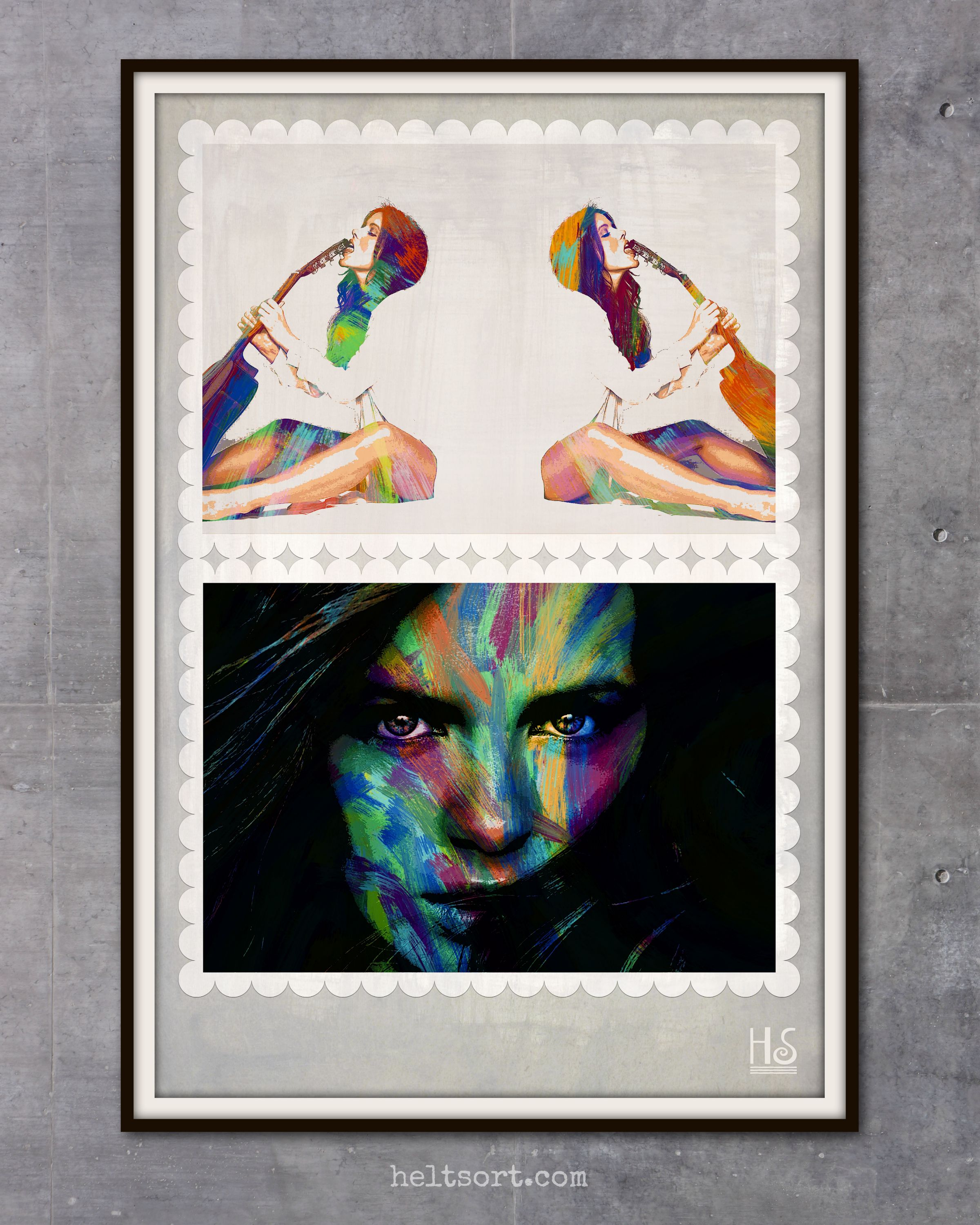 2400x3000 Kate, 2016 Digital Paintingphoto Collagemixed Media, 60 X 90 Cm - What Canvas Size For Digital Painting