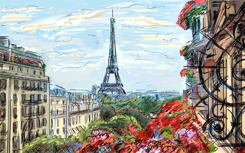 480x300 A Beautiful View Of Eiffel Tower - What Canvas Size For Digital Painting