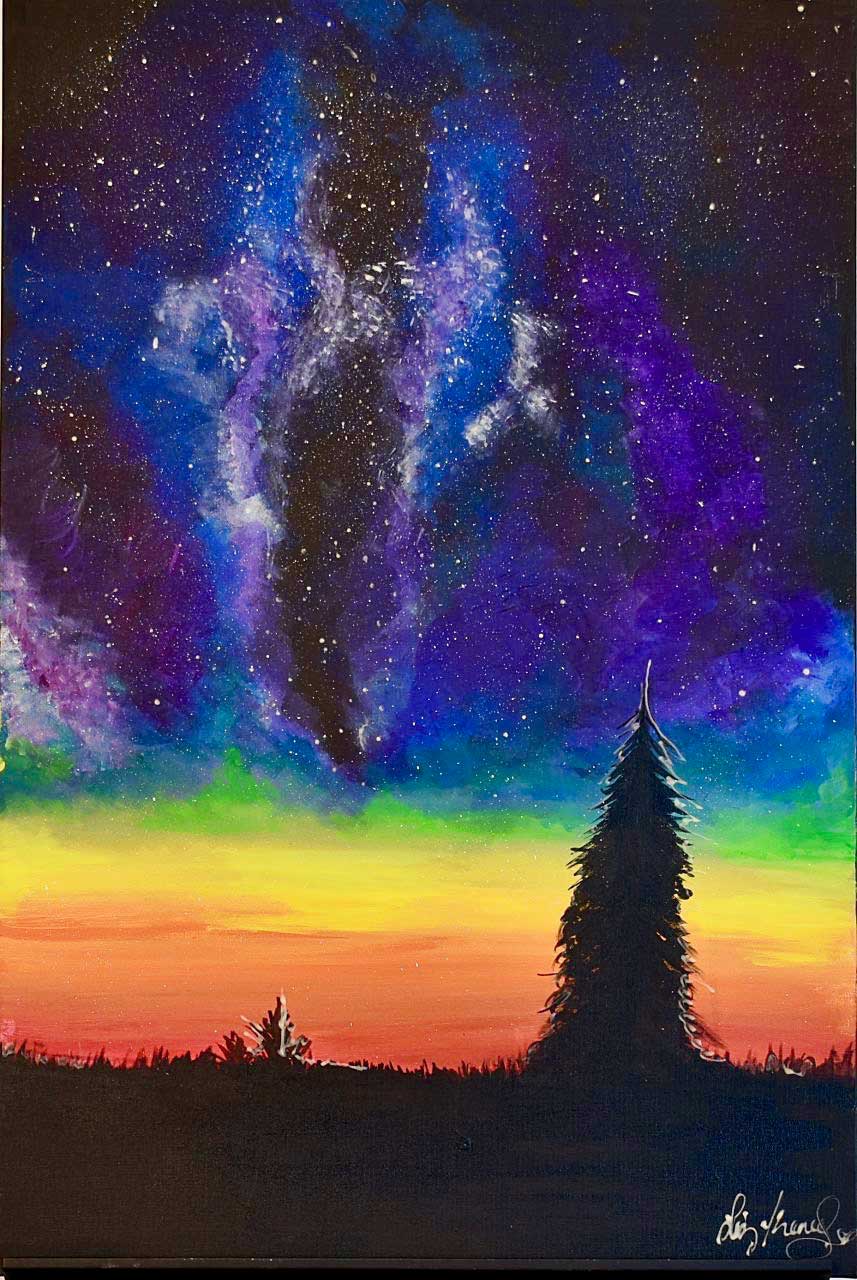 857x1280 State Of The Art Art Of The State - What Dreams May Come Purple Tree Painting