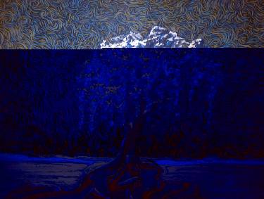 375x283 What Dreams May Come Paintings For Sale Saatchi Art - What Dreams May Come Purple Tree Painting