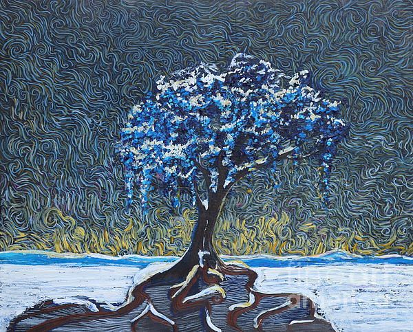 600x483 This Is A Kind Of What Dreams May Come Tree In Winter. Paintings - What Dreams May Come Tree Painting