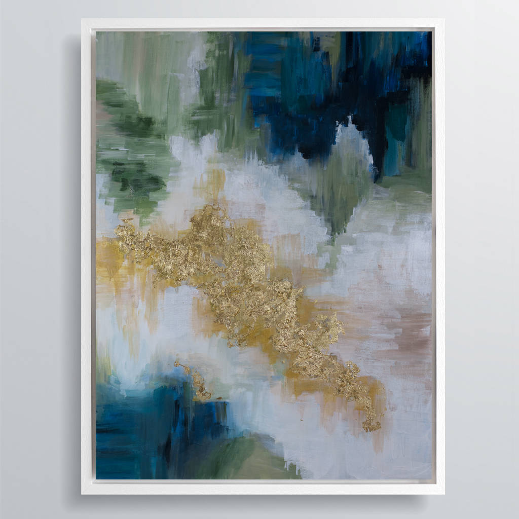 1024x1024 Bella Verde' Framed Abstract Canvas Print Art By Attikoart - What Is A Giclee Painting