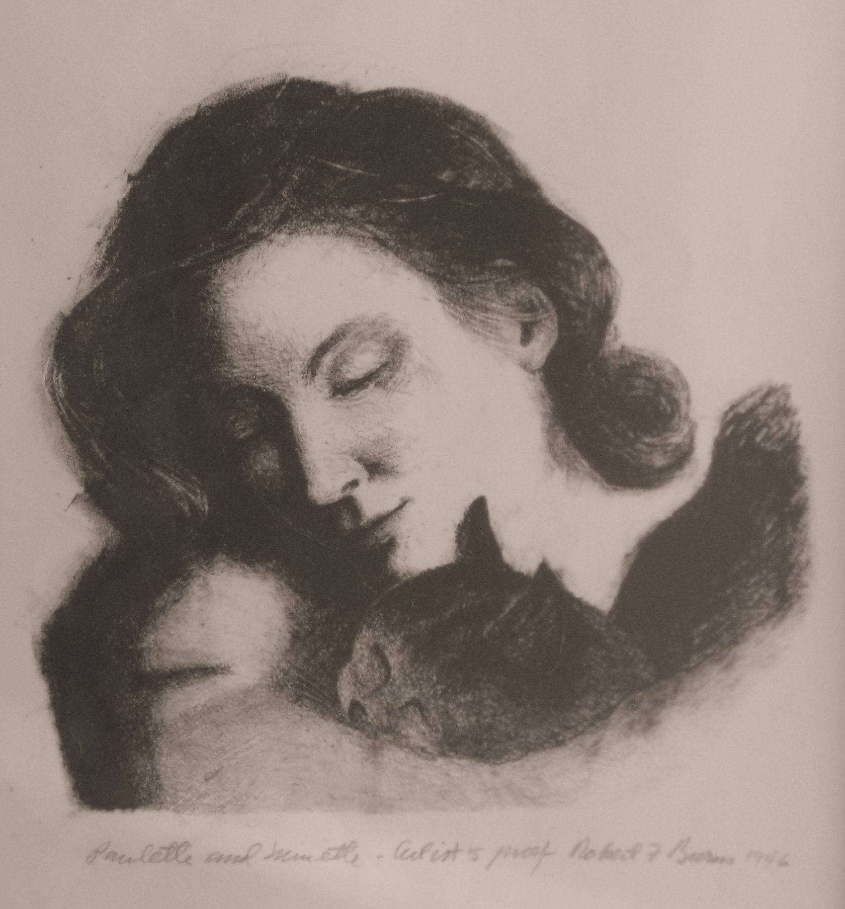 1700x1829 Major Robert F. Burns - What Is A Lithograph Painting