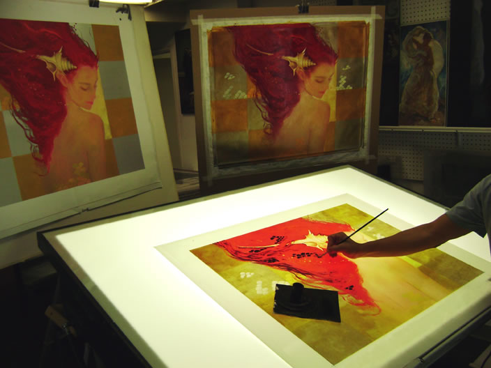 704x528 Kolibri Art Studio - What Is A Serigraph Painting