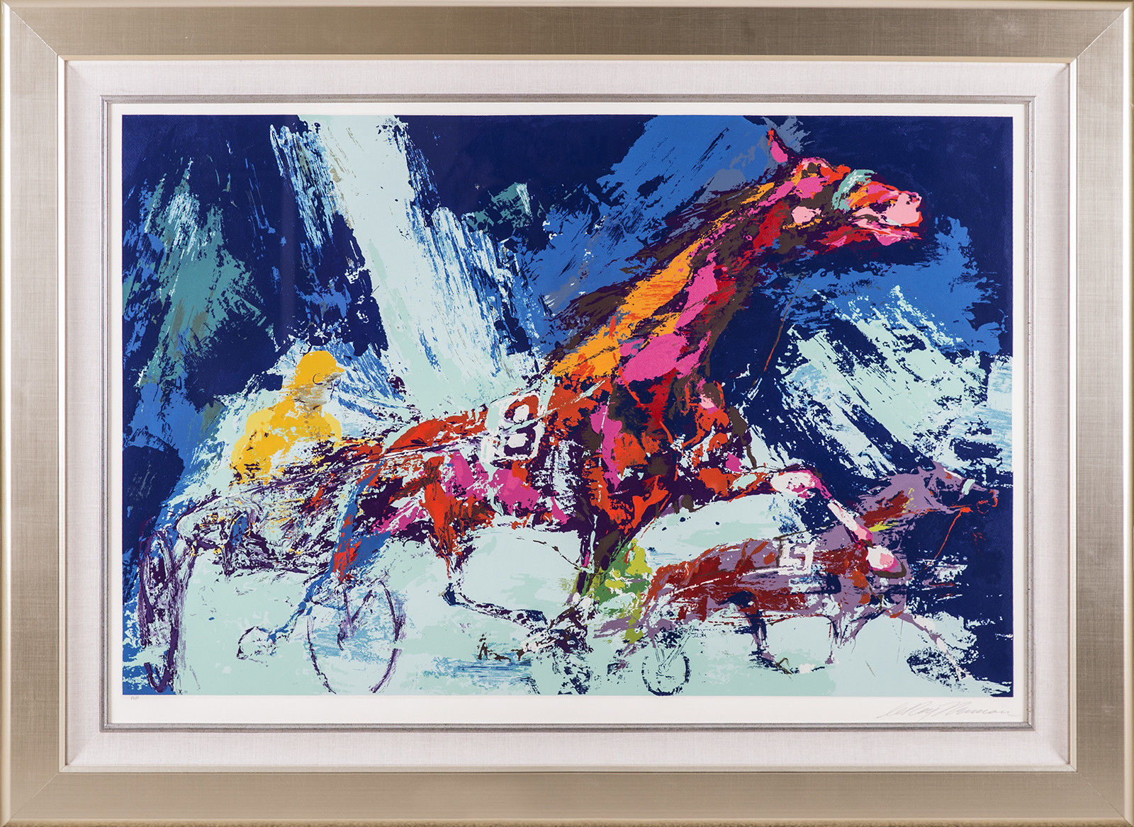 1600x1168 Leroy Neiman Trotters Horse Racing Limited Edition Signed Painting - What Is A Serigraph Painting