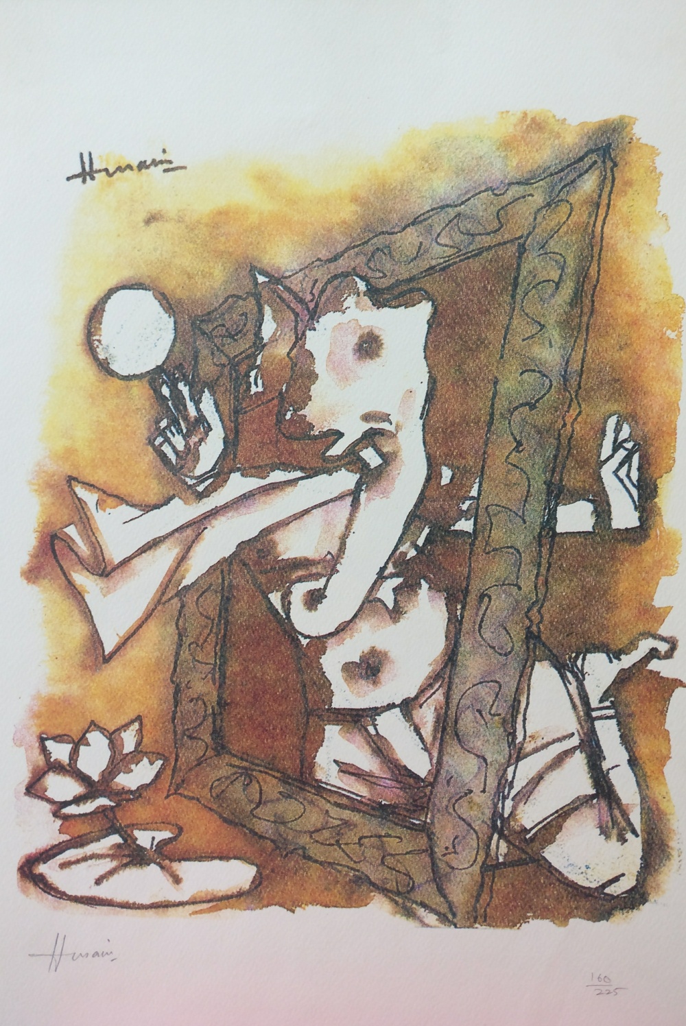 1000x1496 Ashtavinayak Series Ganesha 2 By Artist M F Husain Expressionist - What Is A Serigraph Painting