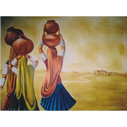 500x500 Village Figurative Painting - What Is Figurative Painting