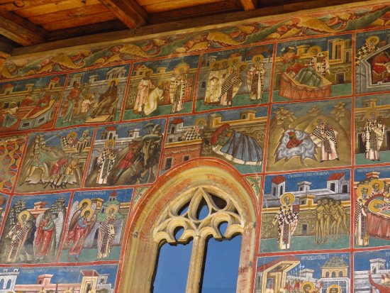 550x413 Fresco Painting On Voronet Monastery - What Is Fresco Painting