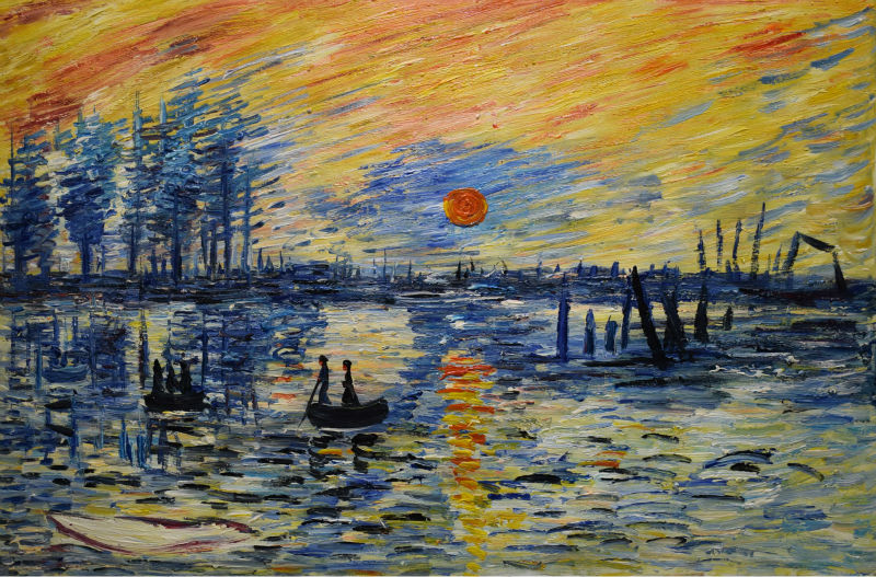800x527 Handpainted Impressionism Claude Monet Oil Painting On Canvas - What Is Oil Painting