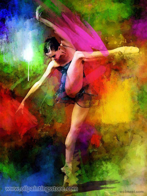 600x800 Oil Painting Colorful Ballet 22 - What Is Oil Painting