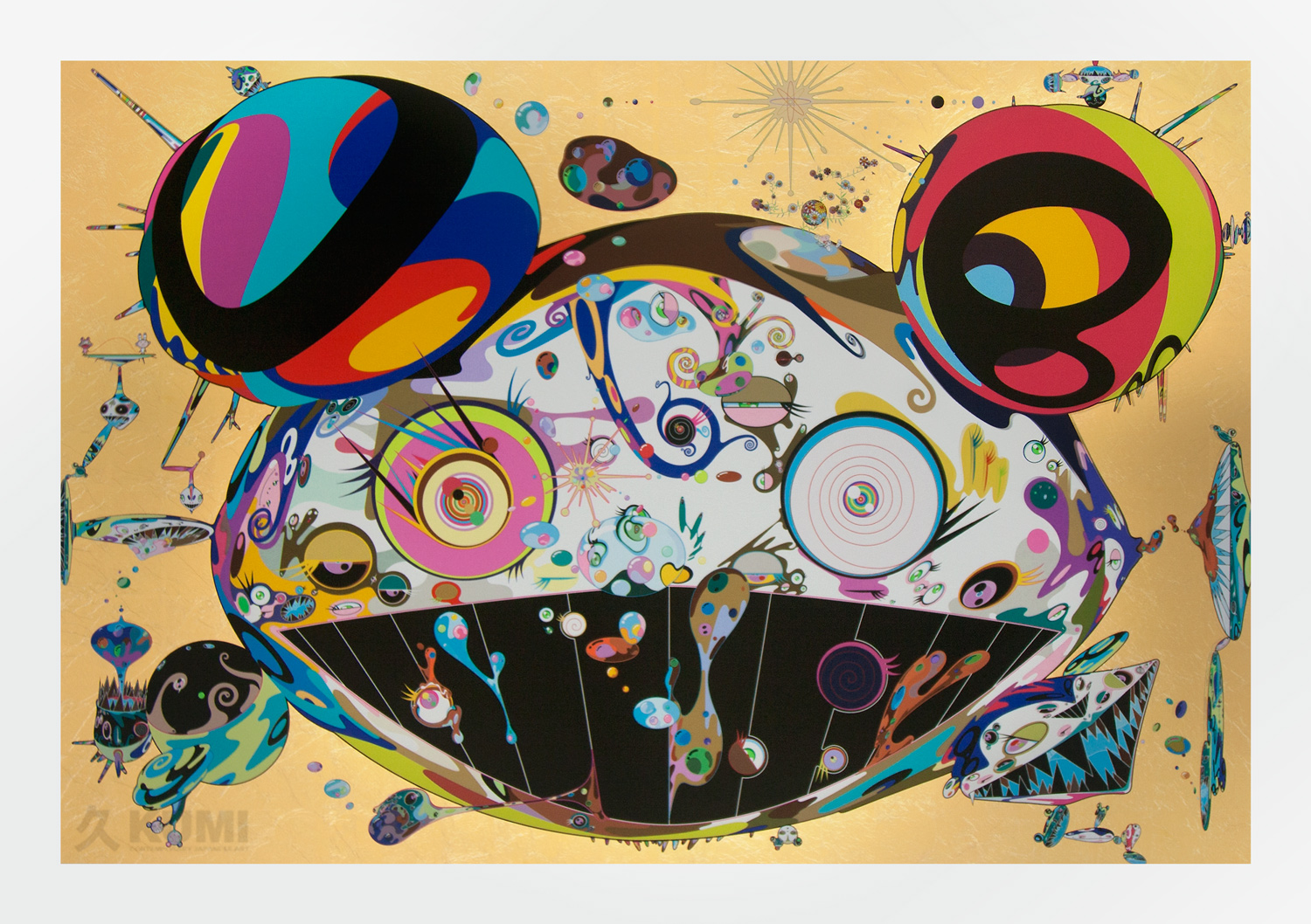 1500x1058 Takashi Murakami Silkscreen Kumi Contemporary Japanese Art - What Is Silk Screen Painting